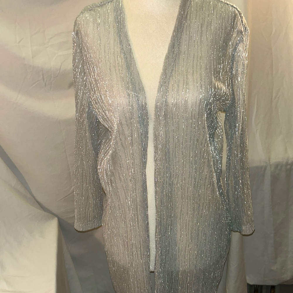 Chicos cardigan silver shear